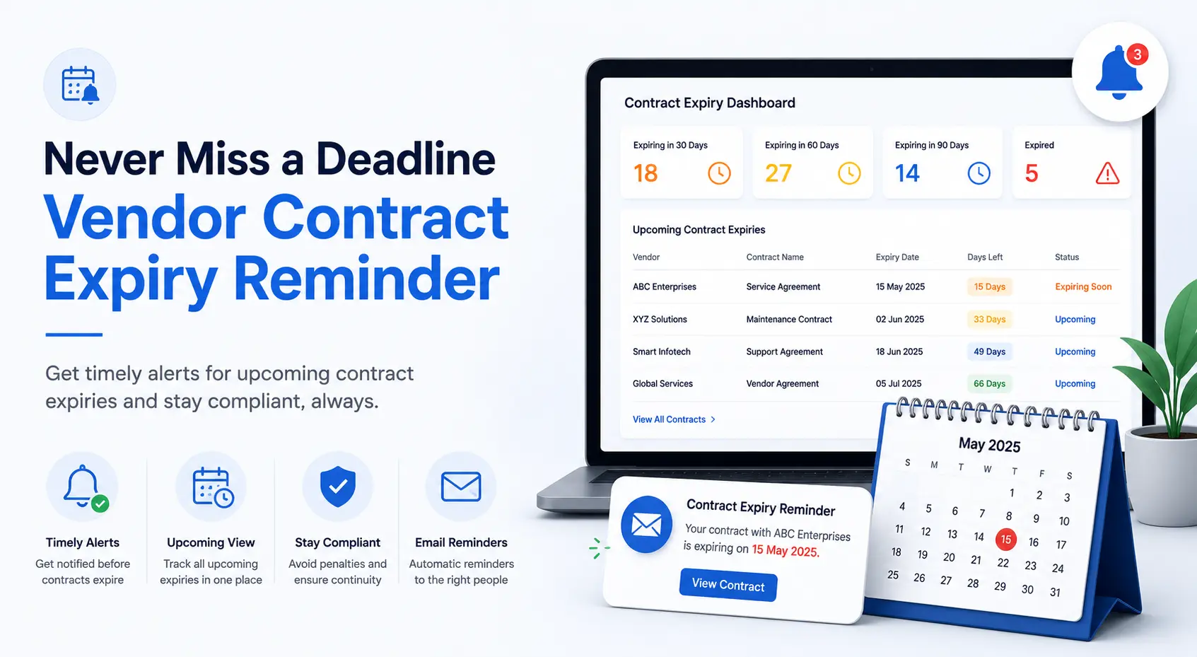 Vendor Contract Expiry Reminder: Complete Guide to Tracking Contract Renewals