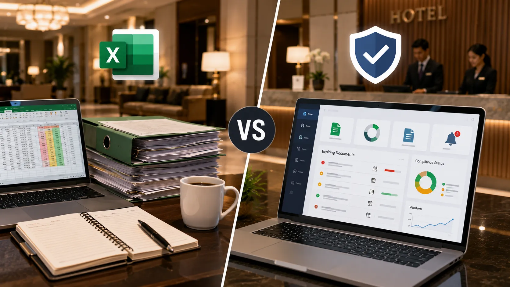 Vendor Management for Hotels: Excel vs Vendor Compliance Software